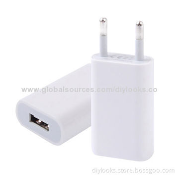 High Quality 5V/1A EU Socket USB Charger Adapter for Apple iPhone 5
